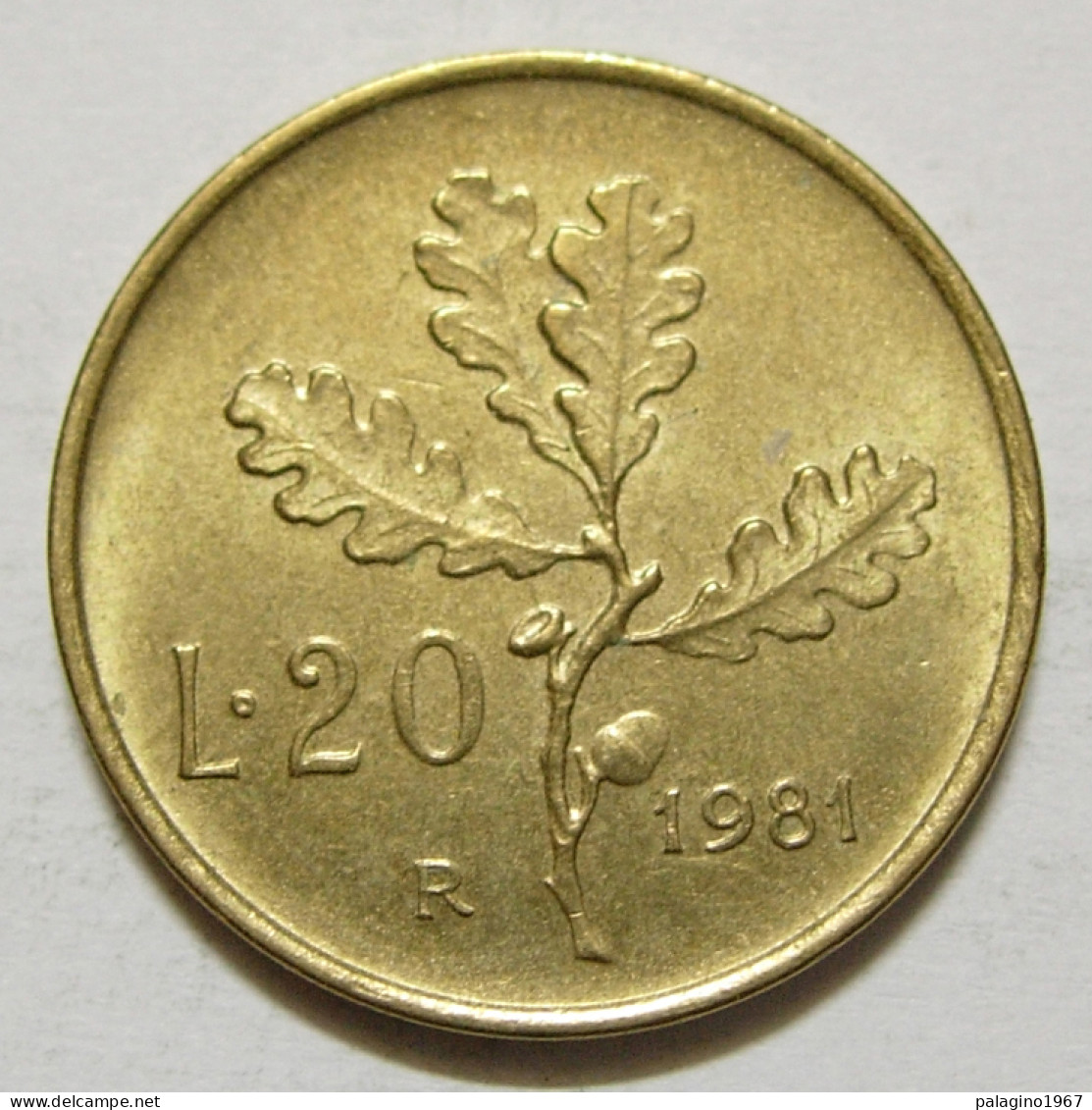 REPUBBLICA ITALIANA 20 Lire Ramo Di Quercia 1981 QFDC  - 20 Liras