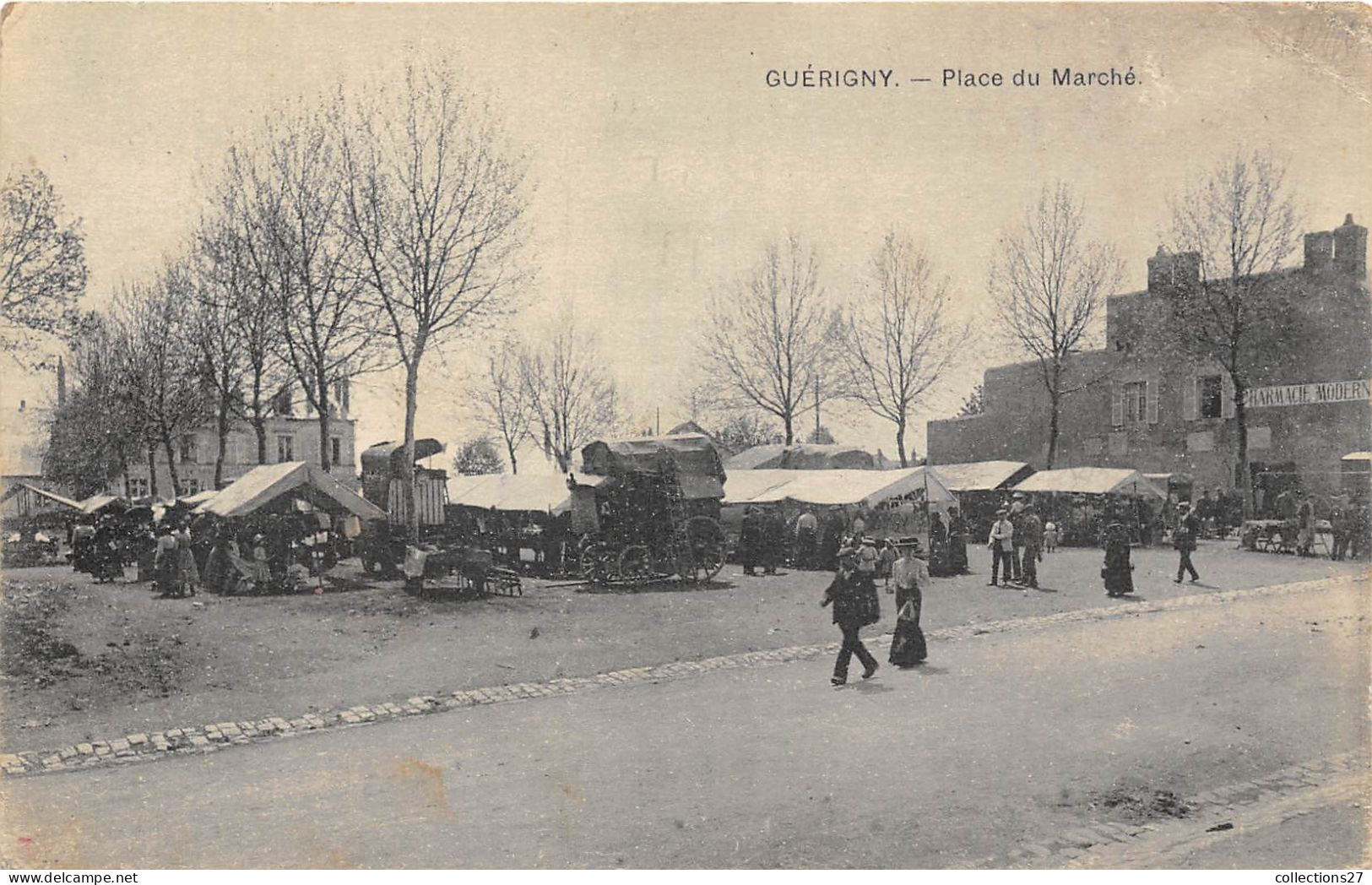 58-GUERIGNY- PLACE DE LA CHAUSSADEU MARCHE - Guerigny