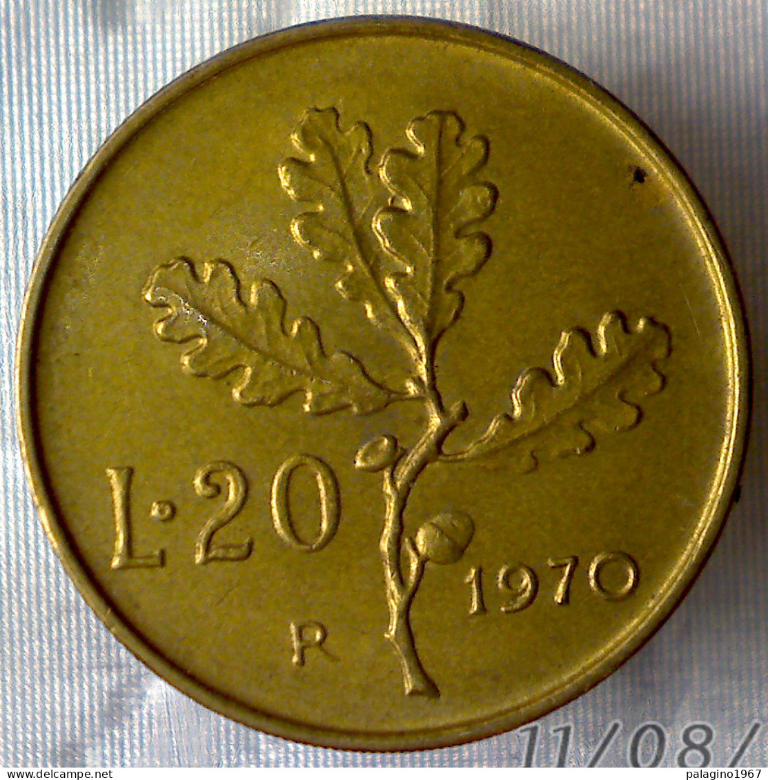 REPUBBLICA ITALIANA 20 Lire Ramo Di Quercia 1970 SPL QFDC  - 20 Lire