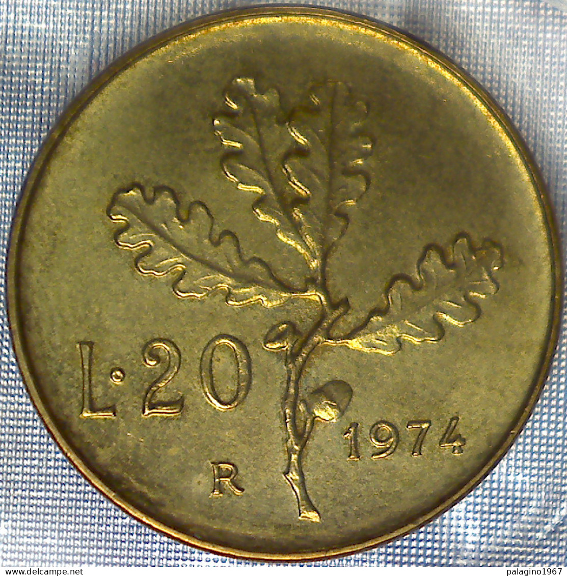 REPUBBLICA ITALIANA 20 Lire Ramo Di Quercia 1974 QFDC  - 20 Lire