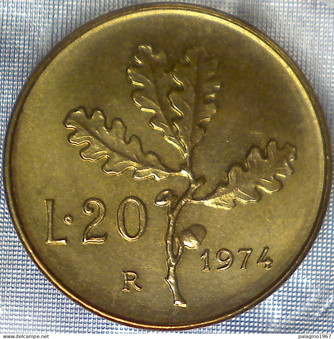 REPUBBLICA ITALIANA 20 Lire Ramo Di Quercia 1974 QFDC  - 20 Liras