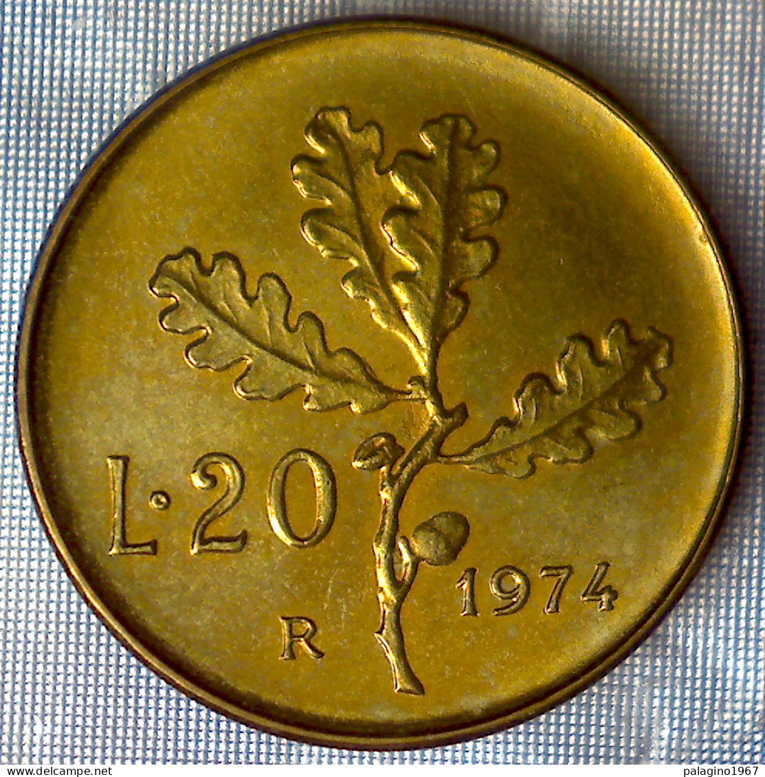 REPUBBLICA ITALIANA 20 Lire Ramo Di Quercia 1974 QFDC  - 20 Lire