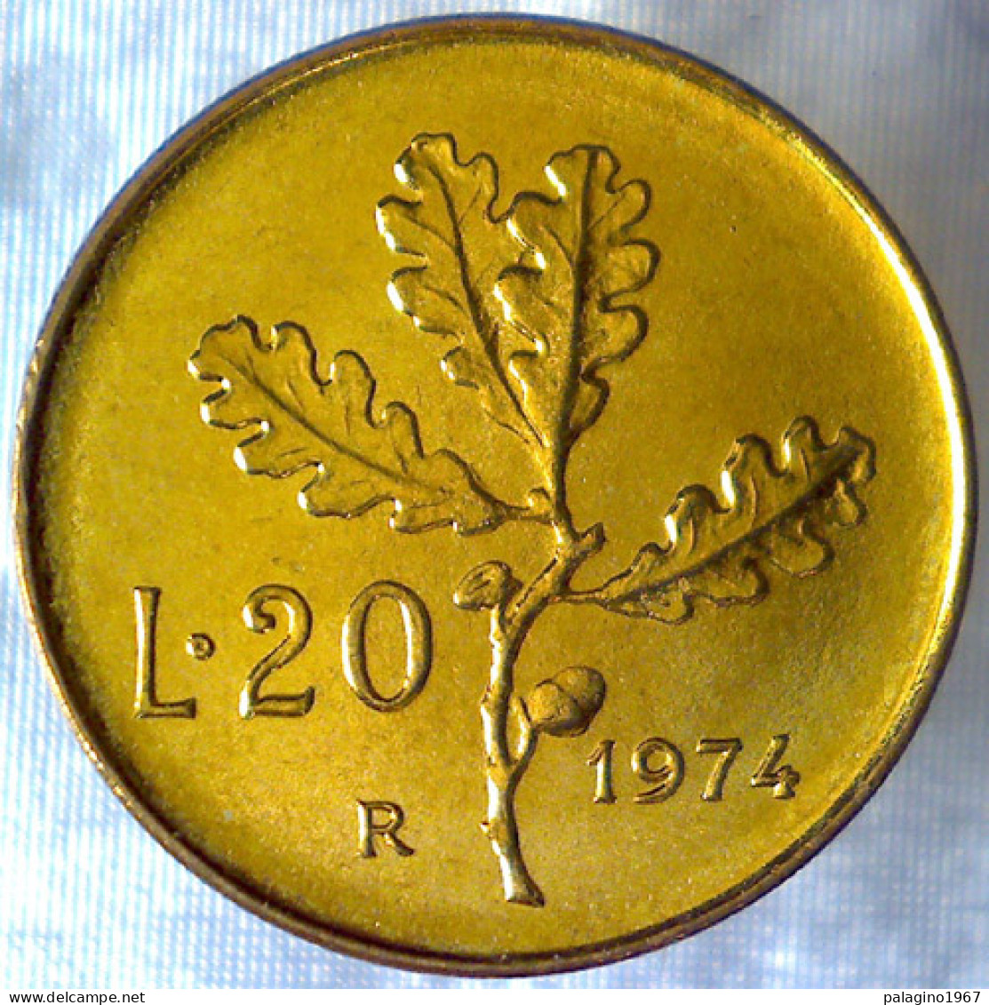 REPUBBLICA ITALIANA 20 Lire Ramo Di Quercia 1974 QFDC  - 20 Liras