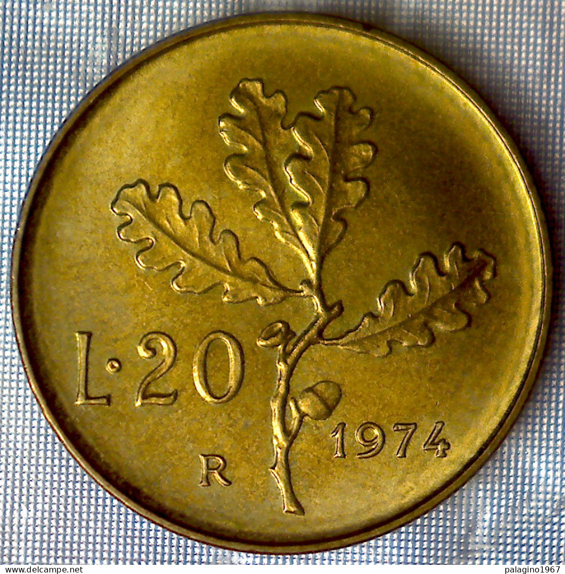 REPUBBLICA ITALIANA 20 Lire Ramo Di Quercia 1974 QFDC  - 20 Liras