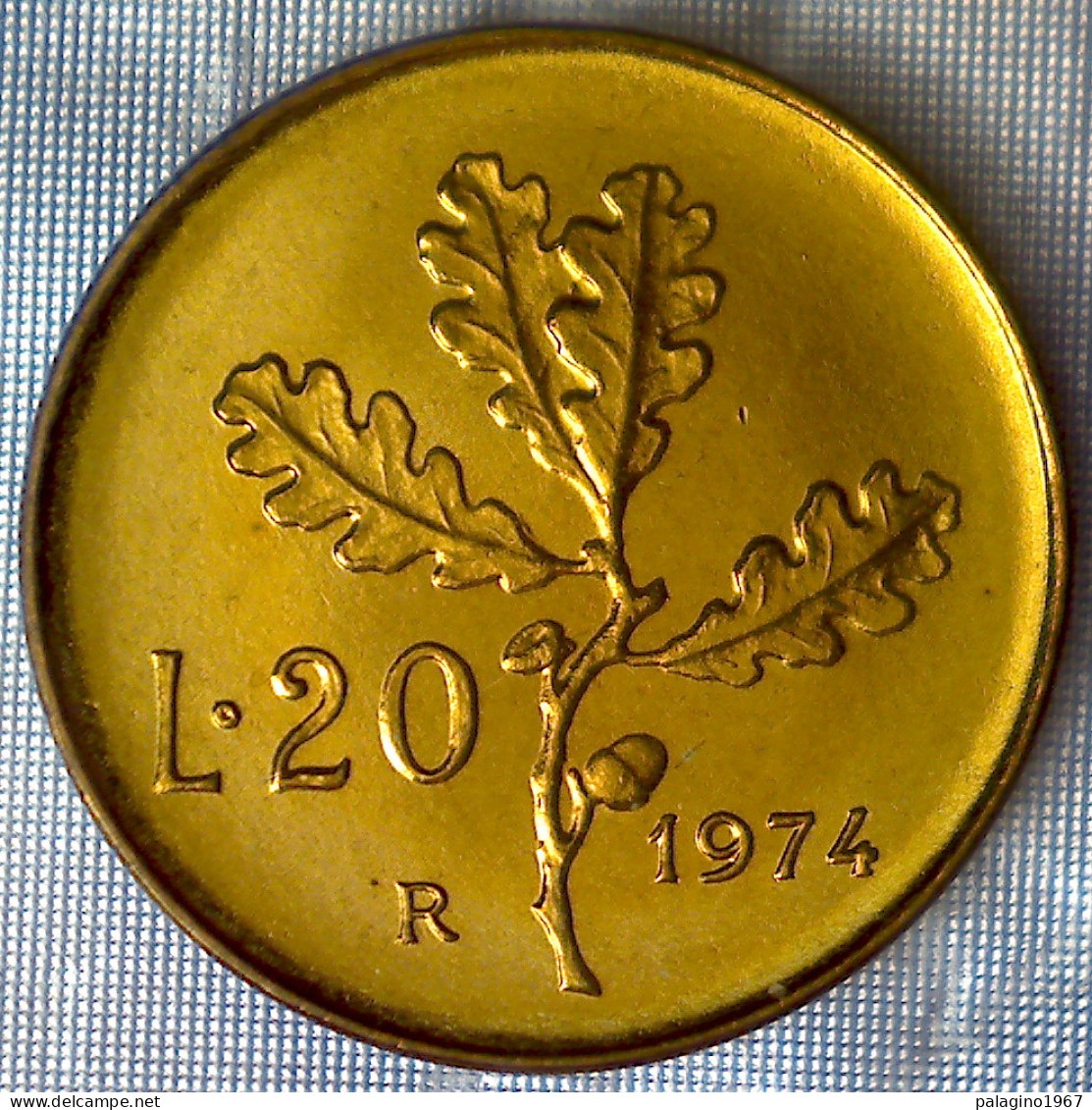 REPUBBLICA ITALIANA 20 Lire Ramo Di Quercia 1974 QFDC  - 20 Lire