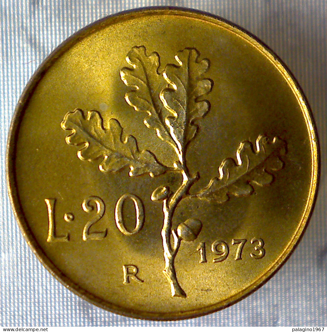 REPUBBLICA ITALIANA 20 Lire Ramo Di Quercia 1973 FDC  - 20 Lire