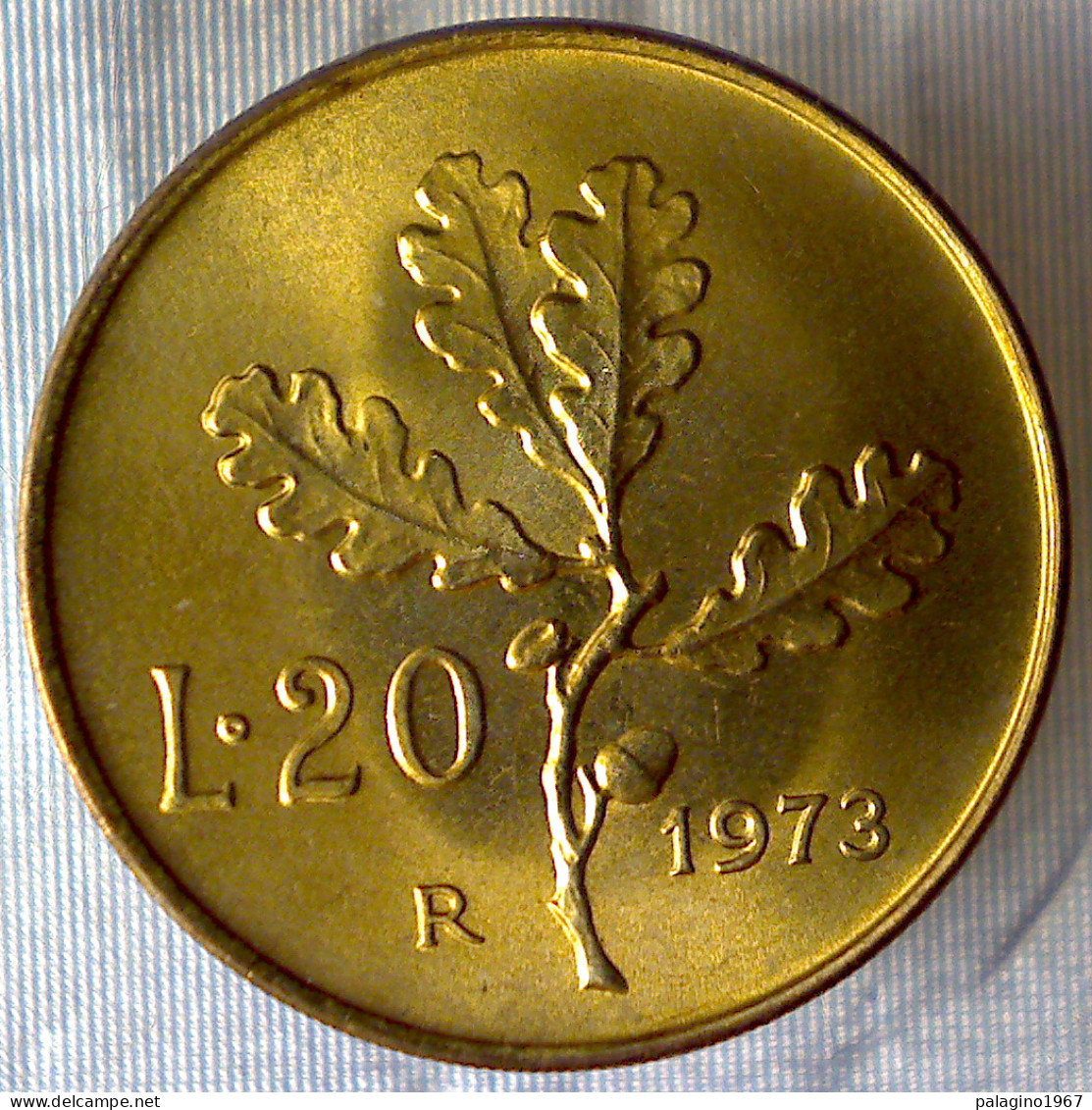REPUBBLICA ITALIANA 20 Lire Ramo Di Quercia 1973 FDC  - 20 Lire
