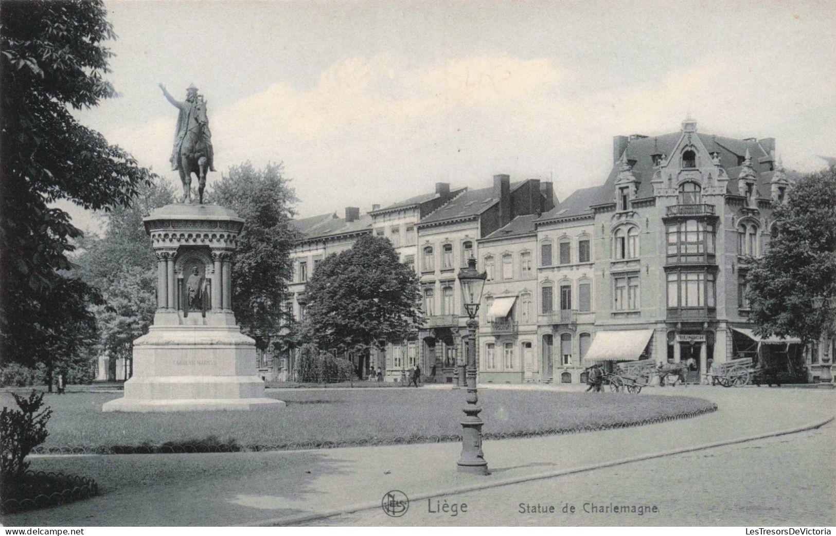 BELGIQUE - Liège - Statue De Charlemagne -  Carte Postale Ancienne - Liège