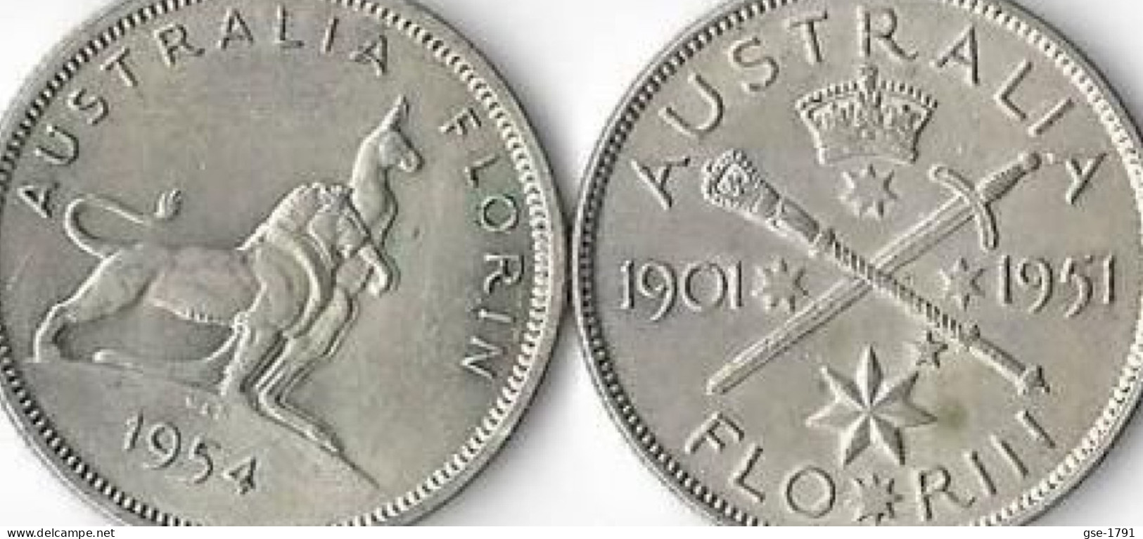 AUSTRALIE FLORIN  Commémoratives Georges VI & Elisabeth II  Argent  TTB - Zonder Classificatie