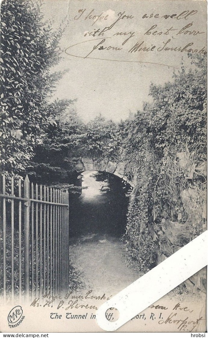 Amérique, Etats Unis, Rhode Island, Newport,   The Tunnel In Cliff - Newport