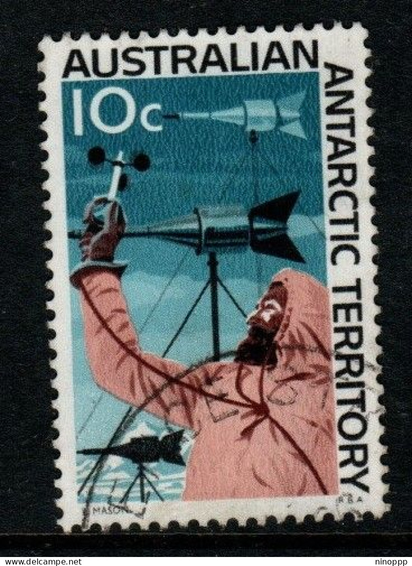 Australian Antarctic Territory  S 13 1966 Decimal Definitives 10c Wind Gauge Used - Usati