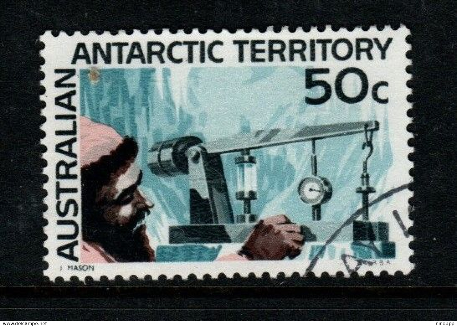 Australian Antarctic Territory  S 17 1966 Decimal Definitives 50c Ice Tests Used - Gebruikt