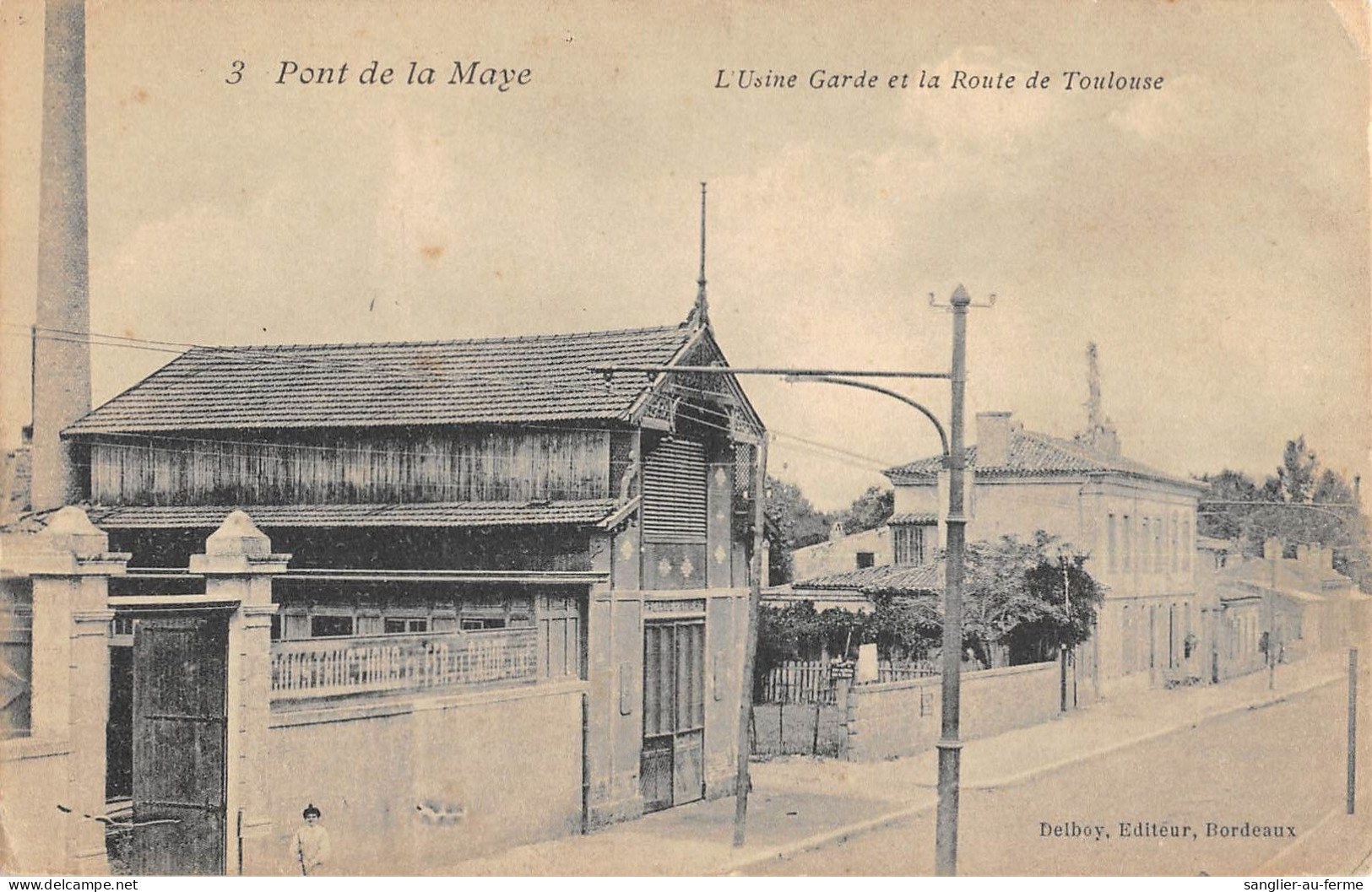 CPA 33 PONT DE LA MAYE / USINE GARDE / ROUTE DE TOULOUSE - Sonstige & Ohne Zuordnung