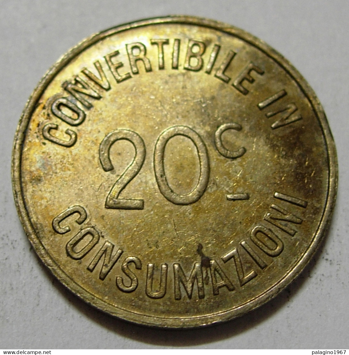 GETTONI 20 Centesimi Gettone Alimentare S.d. SPL  - Monedas/ De Necesidad