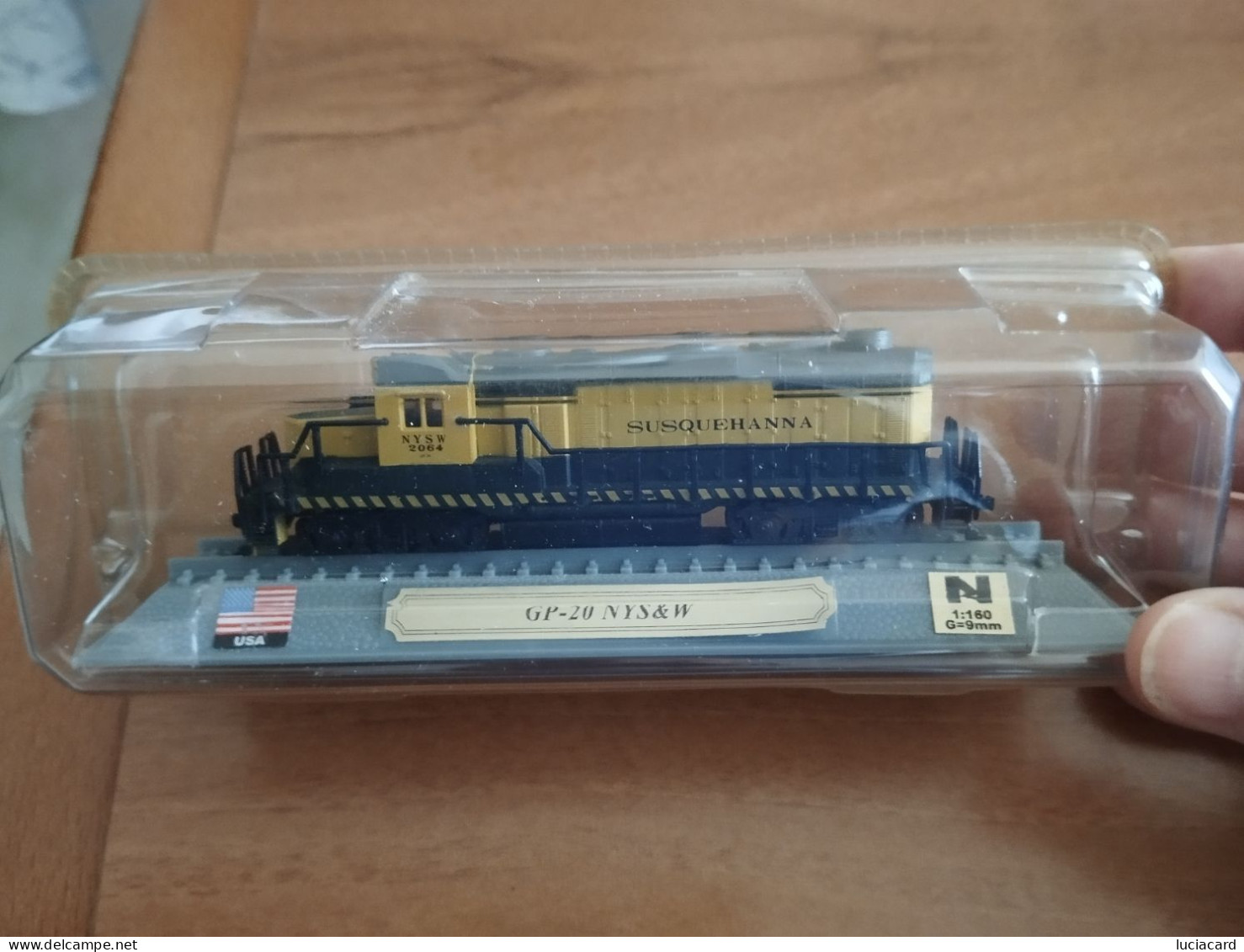 MODELLINO LOCOMOTIVA TRENO U.S.A. GP-20 NYS&W DEL PRADO Scala 1:160 - Loks