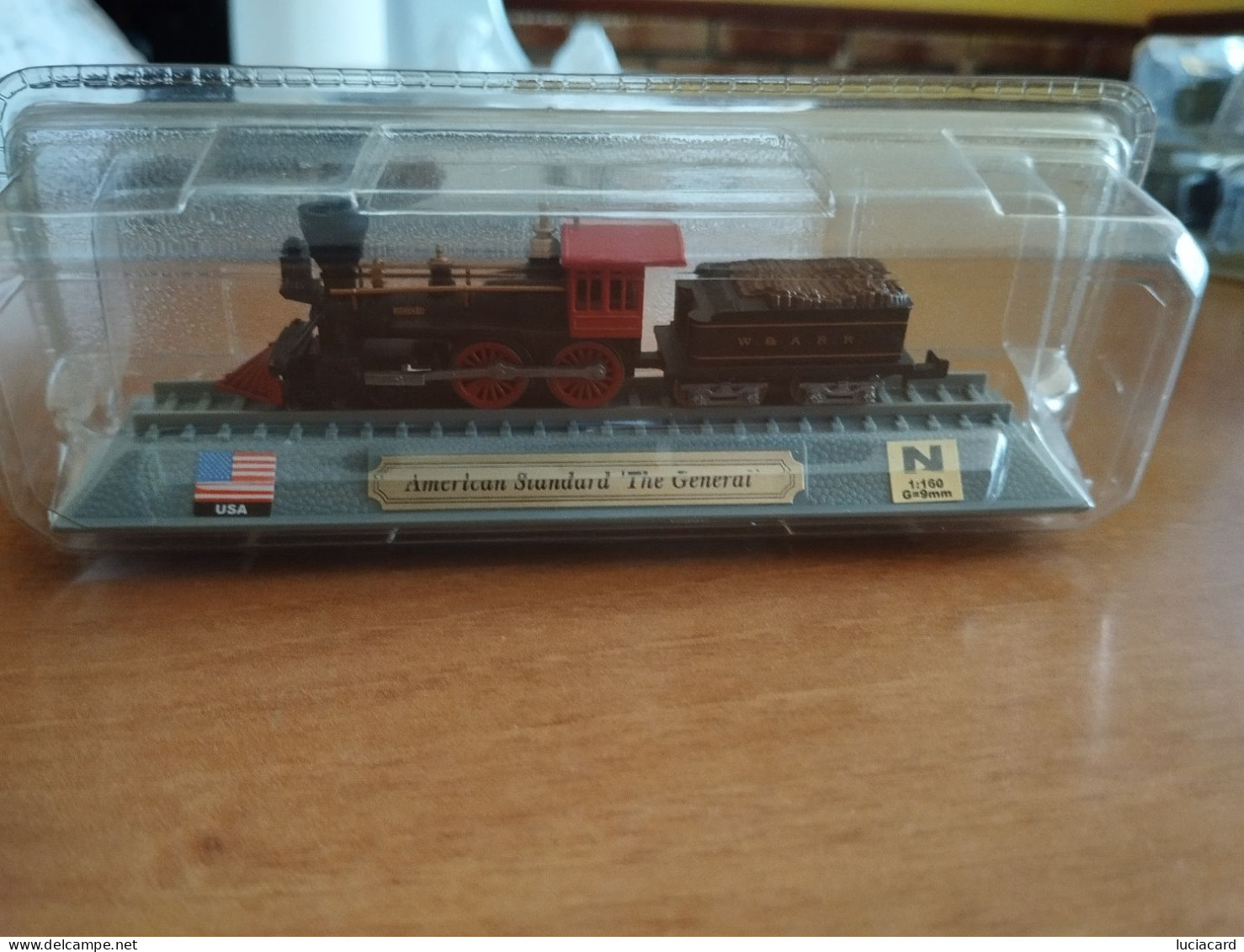 MODELLINO LOCOMOTIVA TRENO U.S.A. AMERICAN STANDARD "THE GENERAL" DEL PRADO Scala 1:160 - Locomotive