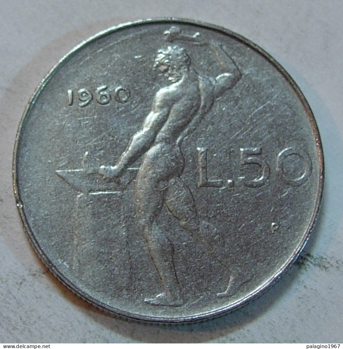 REPUBBLICA ITALIANA 50 Lire Vulcano 1° Tipo 1960 BB+  - 50 Lire