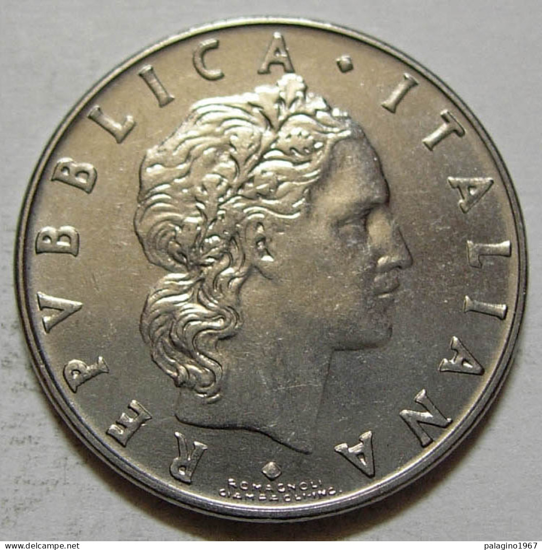 REPUBBLICA ITALIANA 50 Lire Vulcano 1° Tipo 1975 Cifra 5 Lunga QFDC  - 50 Lire