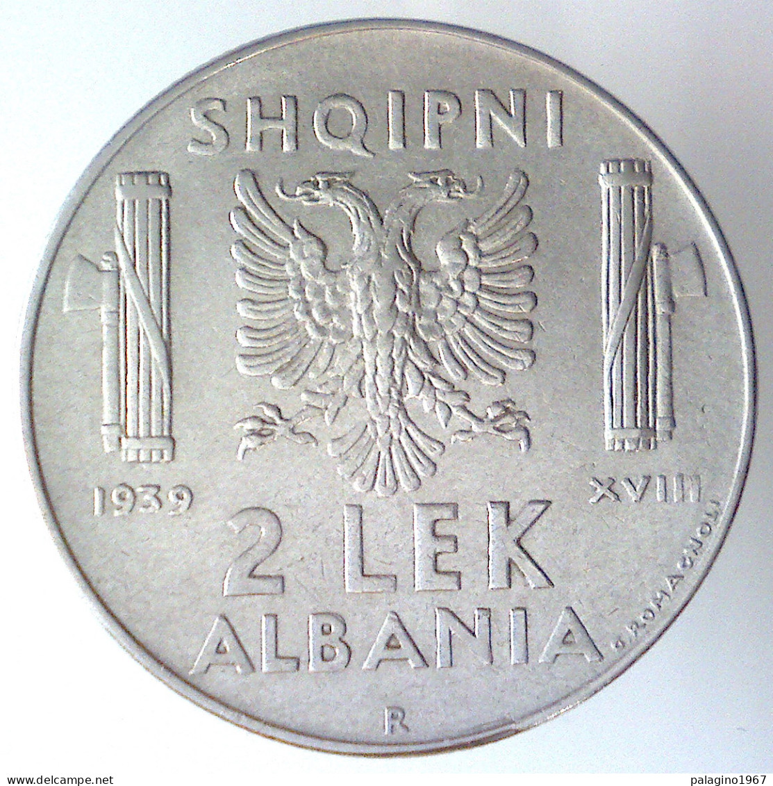 ALBANIA 2 Lek 1939 XVIII Antimagnetiche SPL  - Albanie