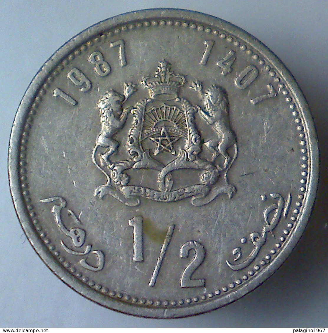 REGNO DEL MAROCCO 1/2 Dirham 1987 BB  - Maroc