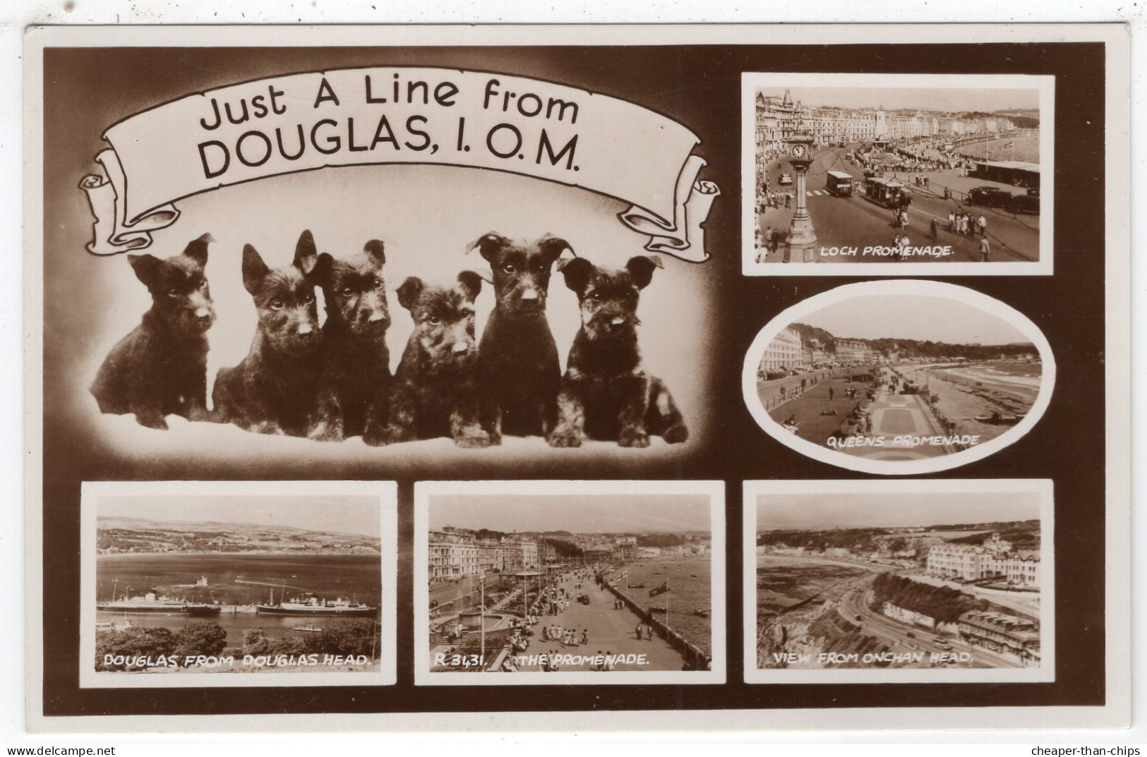 DOUGLAS - 4 X "Holiday" Cards - Isla De Man