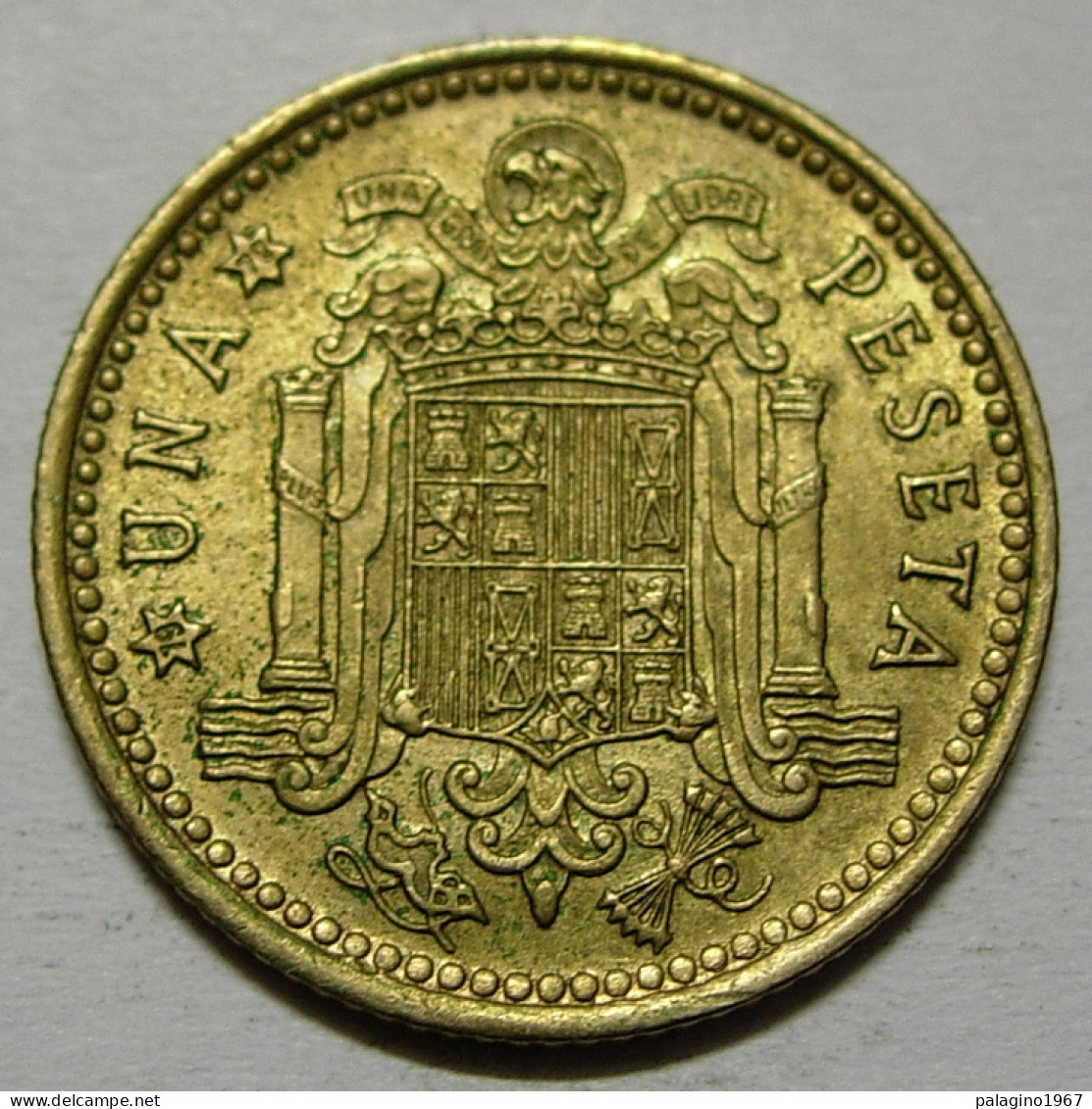 REGNO DI SPAGNA 1 Peseta 1966 70 BB QSPL  - 1 Peseta