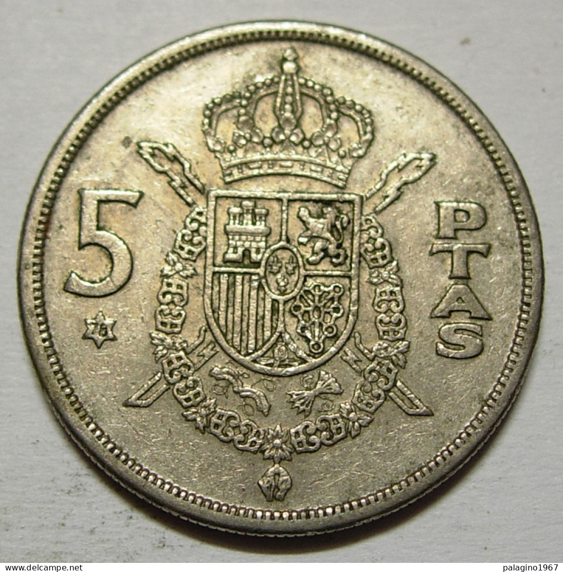 REGNO DI SPAGNA 5 Pesetas 1975 78 BB  - 5 Pesetas