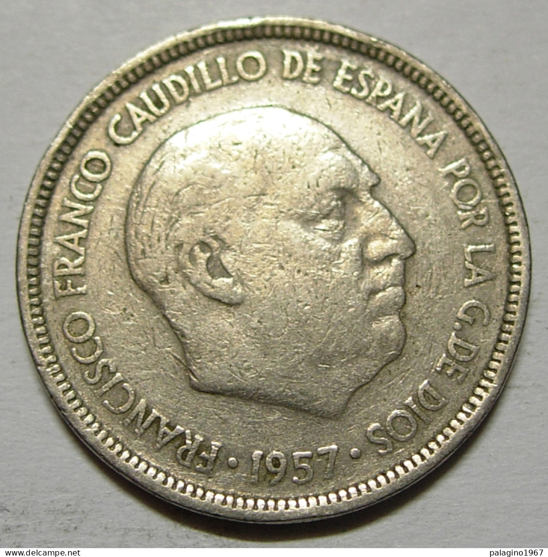 REGNO DI SPAGNA 5 Pesetas 1957 62 MB+  - 5 Pesetas