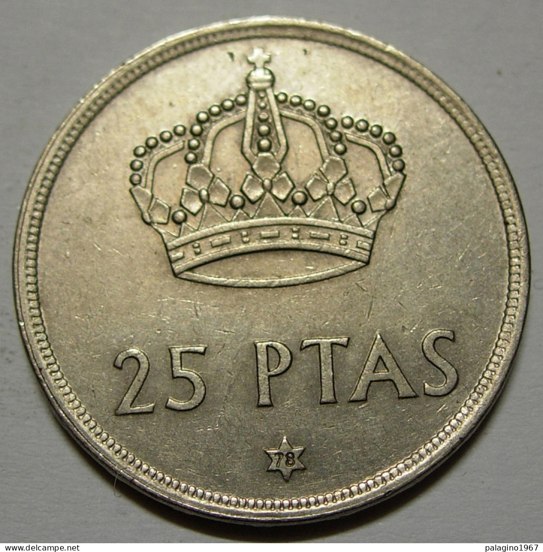 REGNO DI SPAGNA 25 Pesetas 1975 78 BB QSPL  - 25 Pesetas