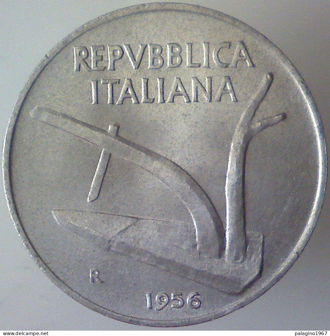 REPUBBLICA ITALIANA 10 Lire Spighe 1956 FDC  - 10 Lire