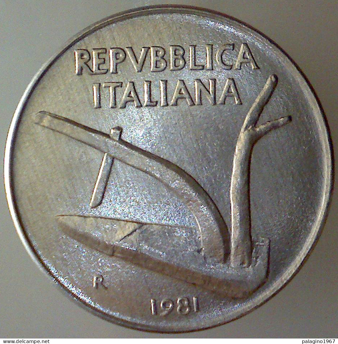 REPUBBLICA ITALIANA 10 Lire Spighe 1981 FDC  - 10 Liras