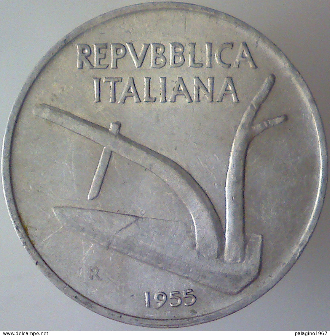 REPUBBLICA ITALIANA 10 Lire Spighe 1955 QFDC  - 10 Lire