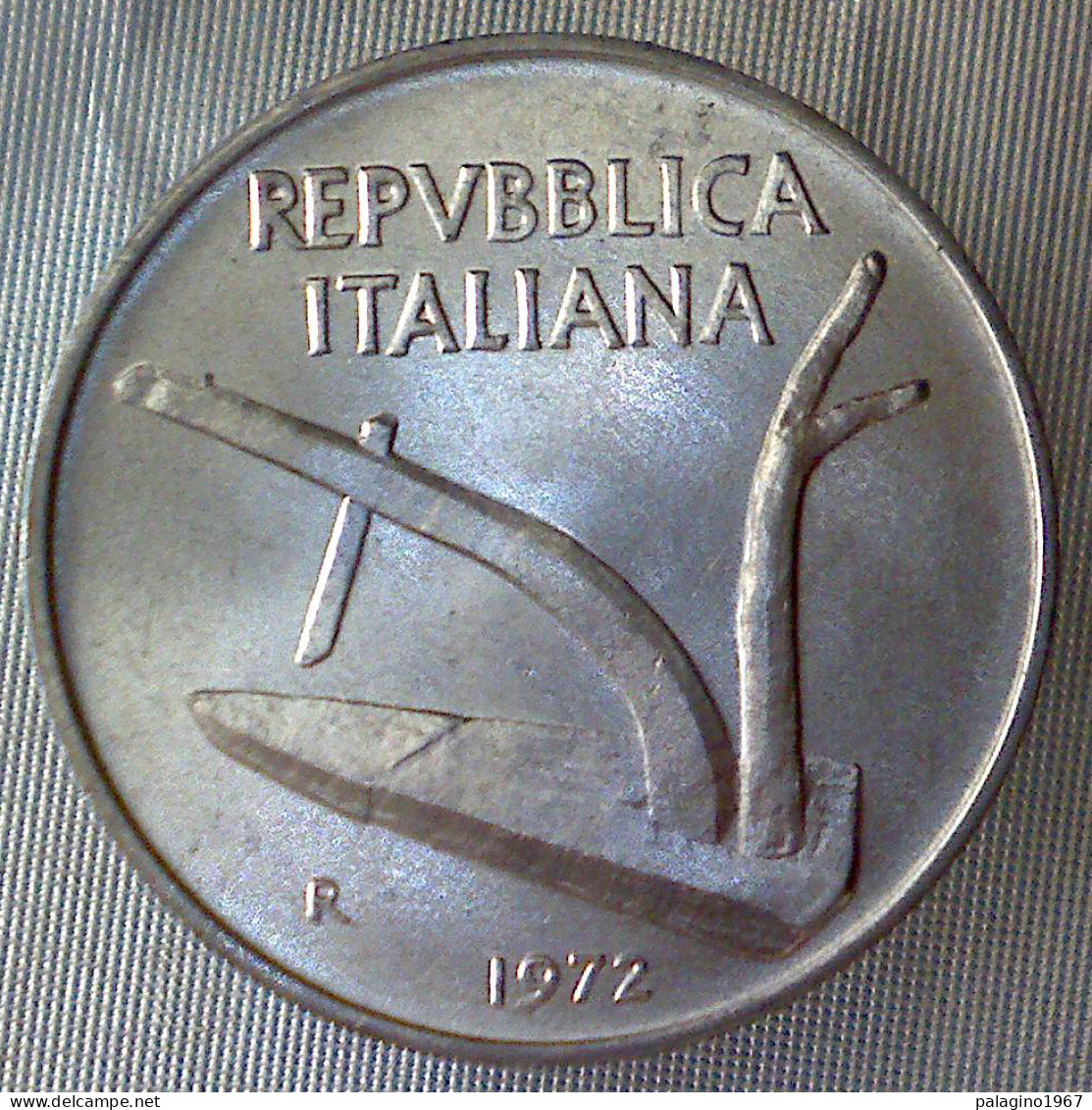 REPUBBLICA ITALIANA 10 Lire Spighe 1972 FDC  - 10 Liras