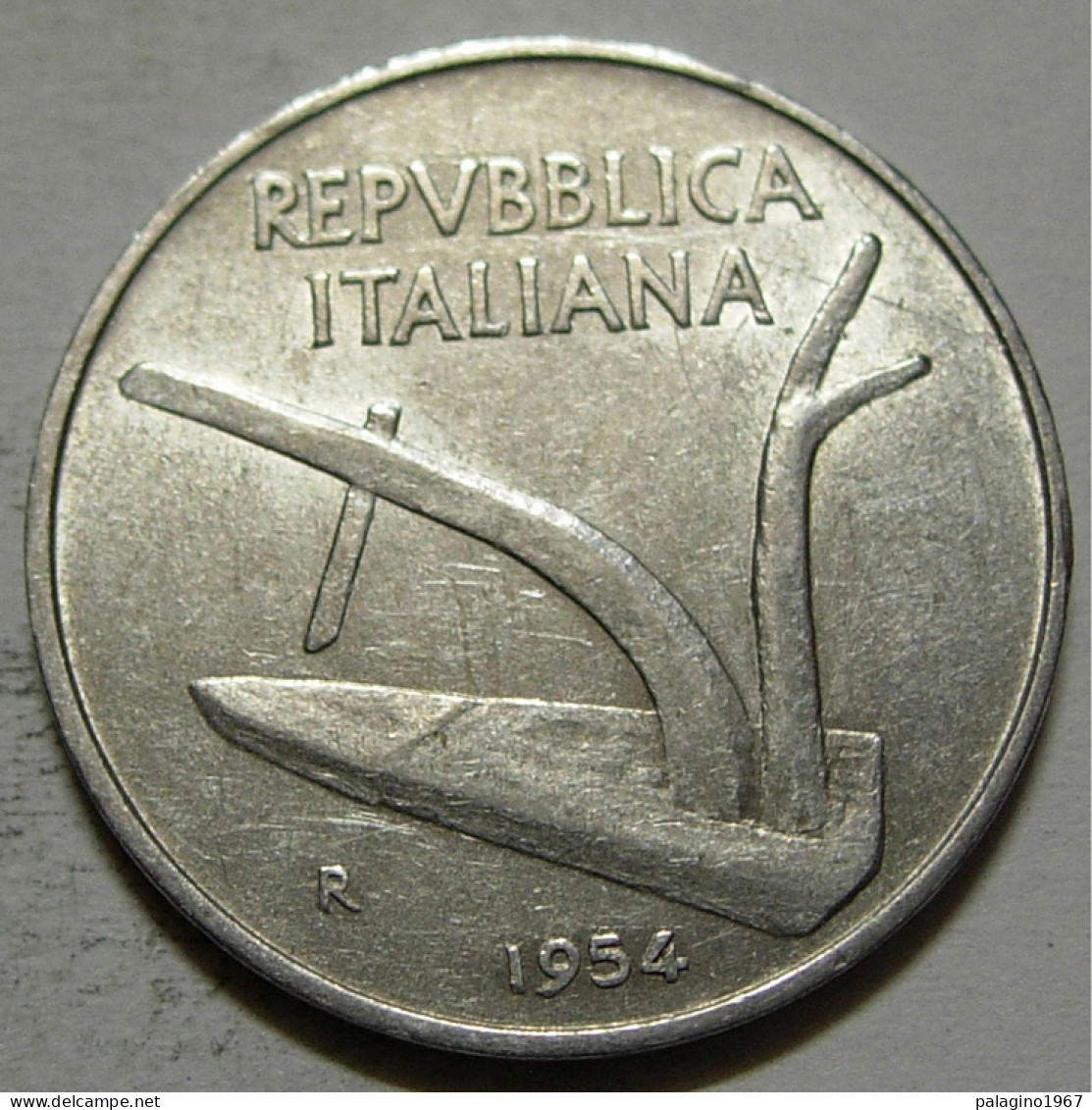 REPUBBLICA ITALIANA 10 Lire Spighe 1954 SPL  - 10 Lire