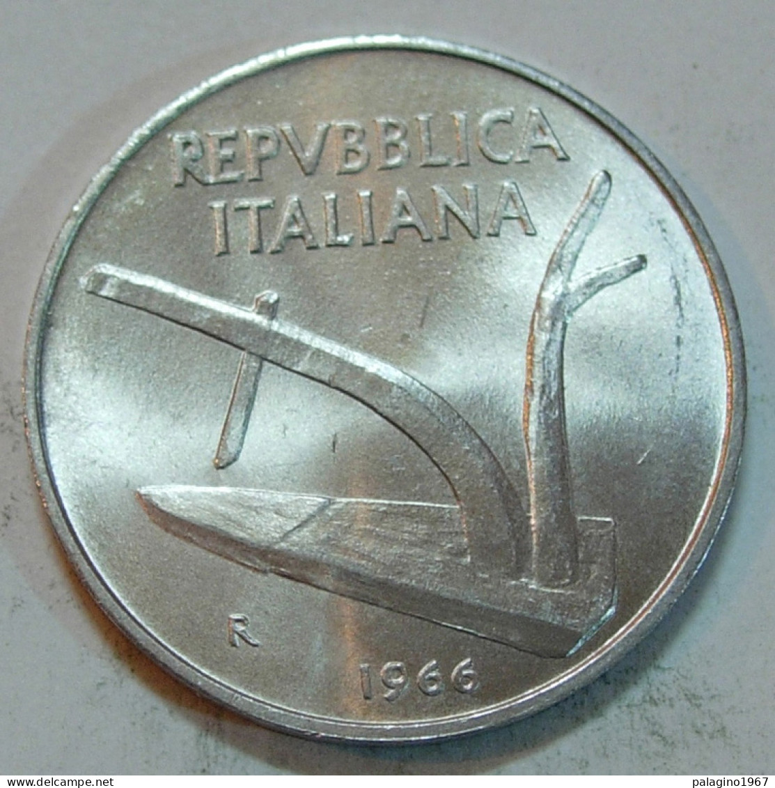 REPUBBLICA ITALIANA 10 Lire Spighe 1966 FDC  - 10 Lire