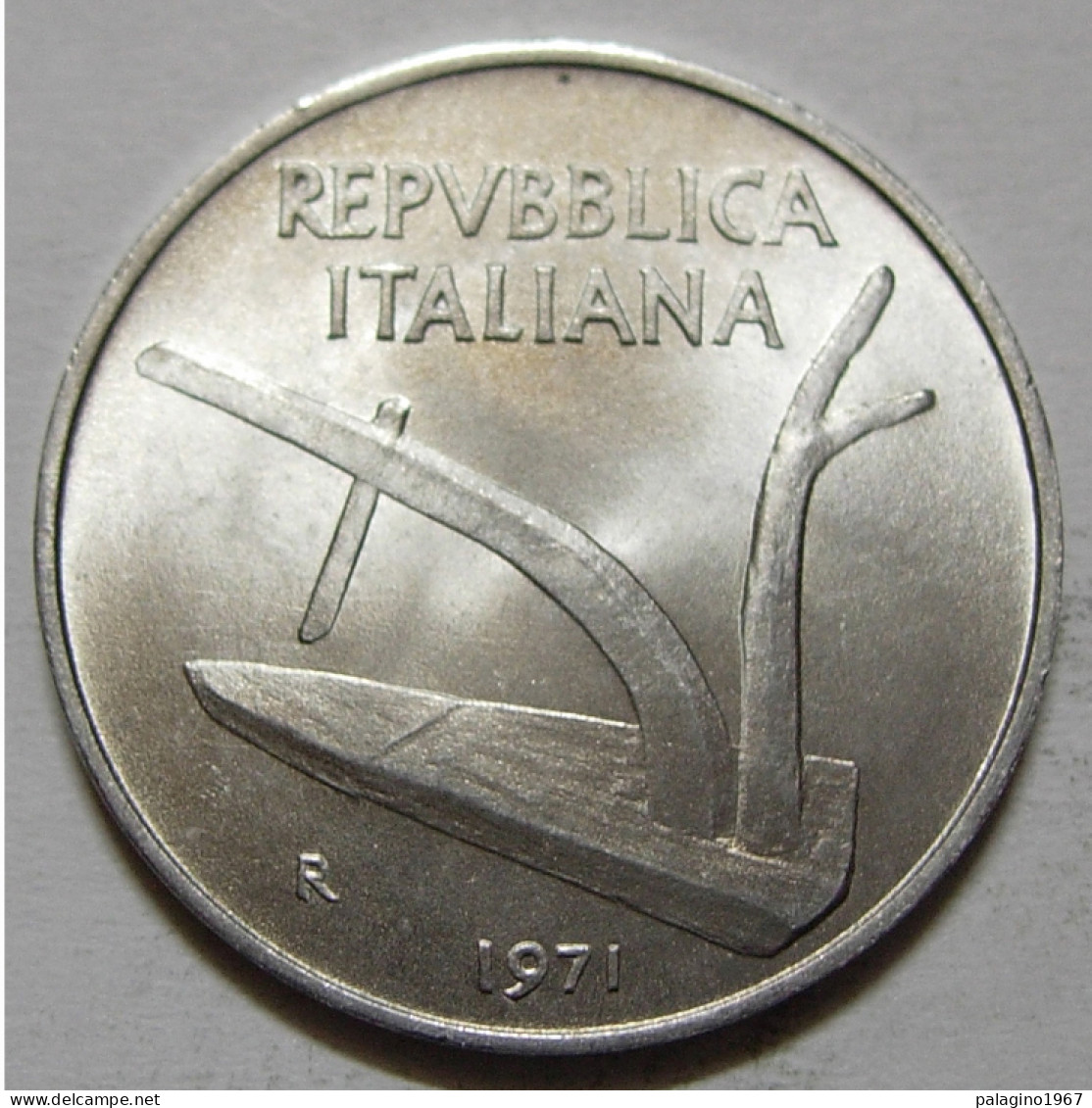 REPUBBLICA ITALIANA 10 Lire Spighe 1971 FDC  - 10 Liras