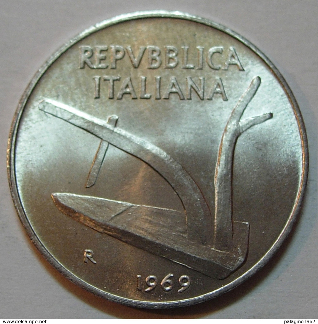 REPUBBLICA ITALIANA 10 Lire Spighe 1969 FDC  - 10 Lire