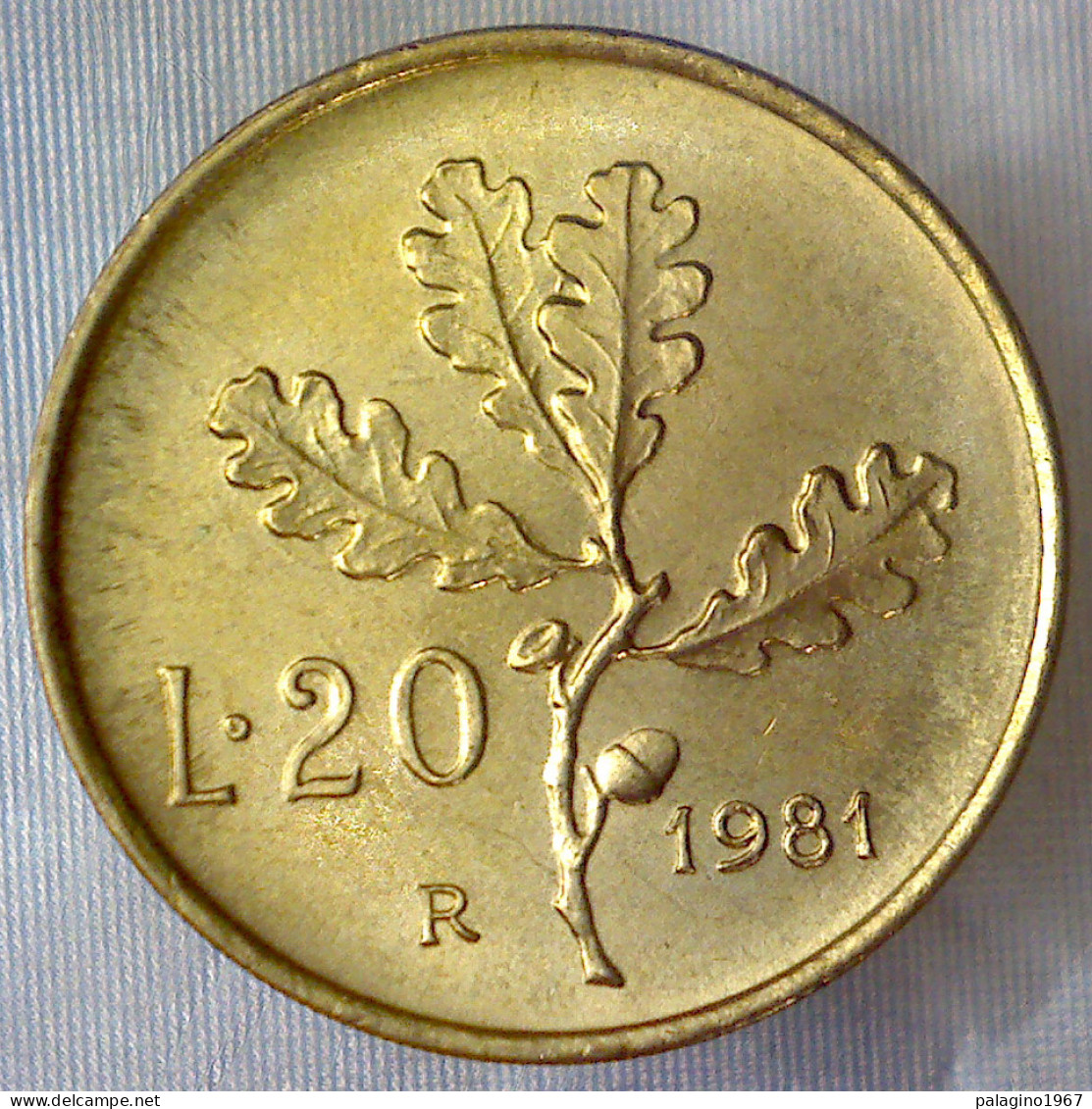 REPUBBLICA ITALIANA 20 Lire Ramo Di Quercia 1981 FDC  - 20 Liras