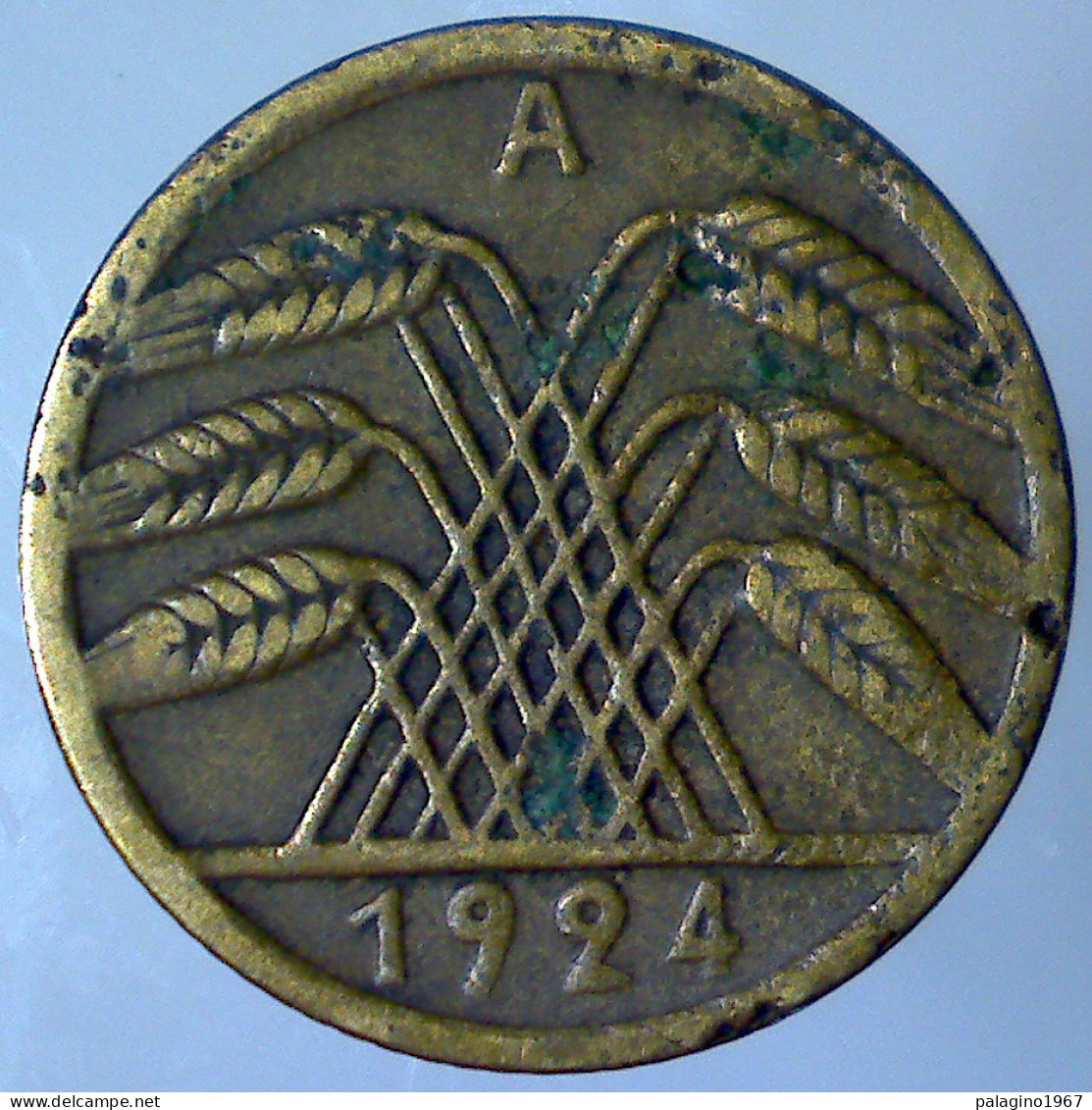 REPUBBLICA DI WEIMAR 5 Rentenpfennig 1924 A MB QBB  - 5 Renten- & 5 Reichspfennig
