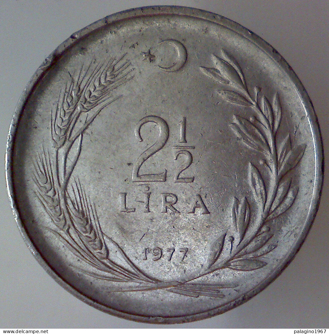 REPUBBLICA DI TURCHIA 2-1/2 Lira 1977 BB  - Turquie