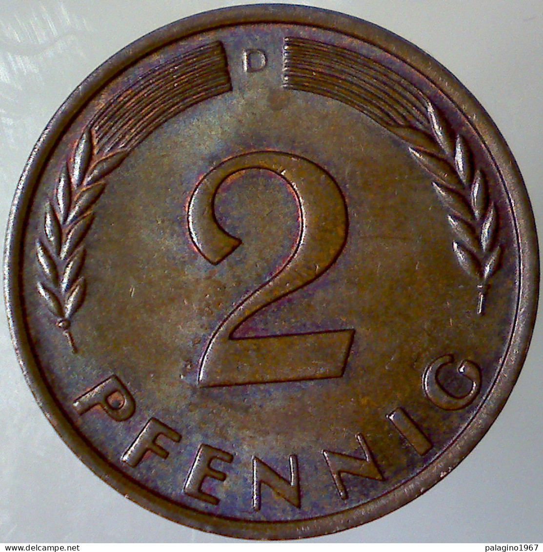 GERMANIA 2 Pfennig 1960 D BB+  - 2 Pfennig