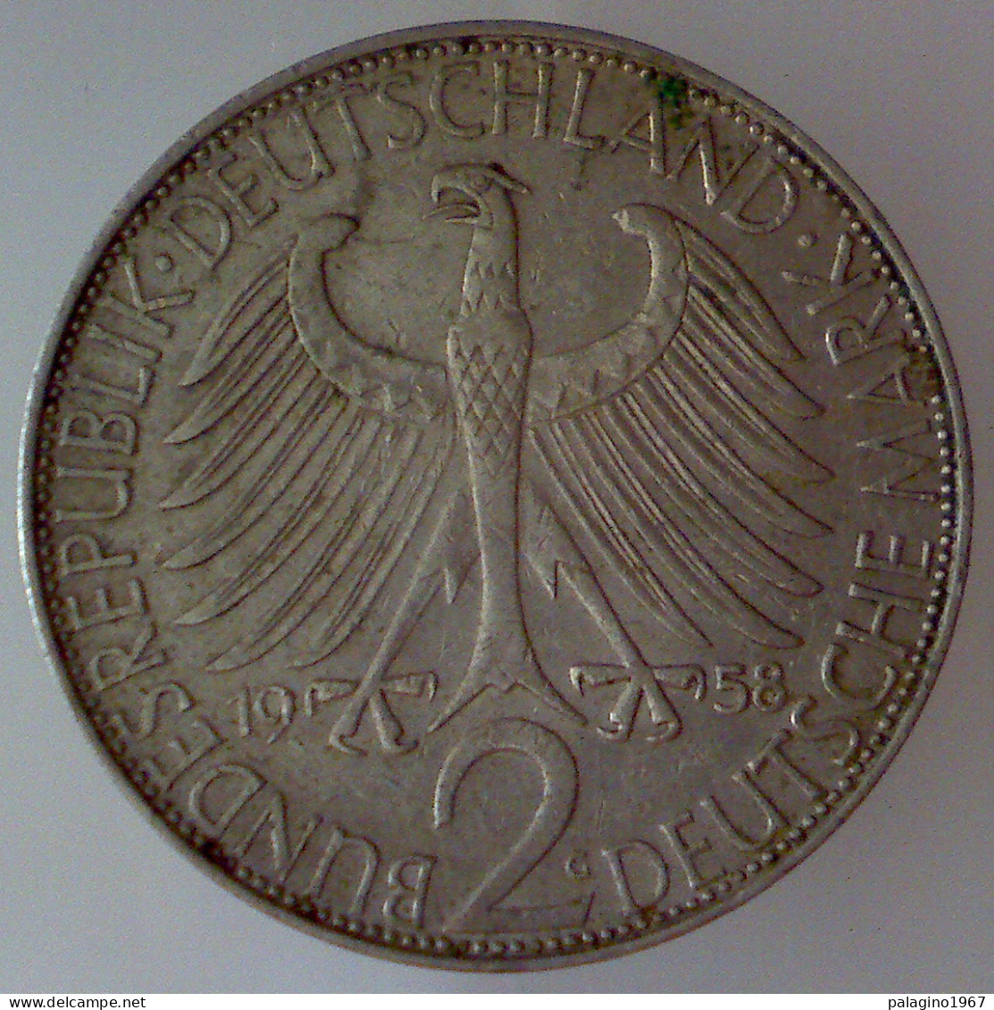 GERMANIA 2 Mark 1958 G QSPL  - 2 Mark