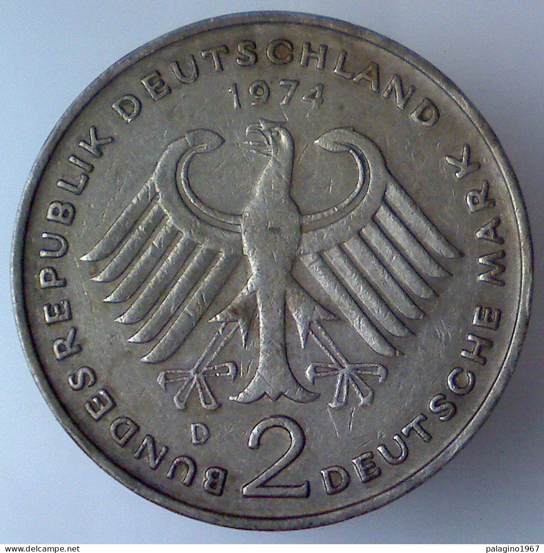 GERMANIA 2 Mark 1974 D BB  - 2 Marcos