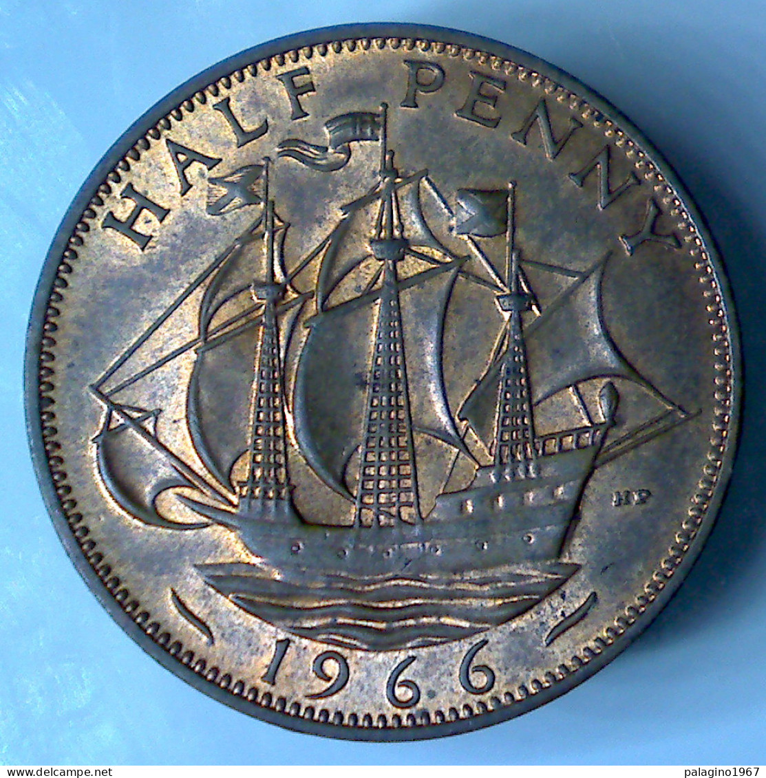 GRAN BRETAGNA 1/2 Penny 1966 SPL QFDC  - 1/2 Penny & 1/2 New Penny
