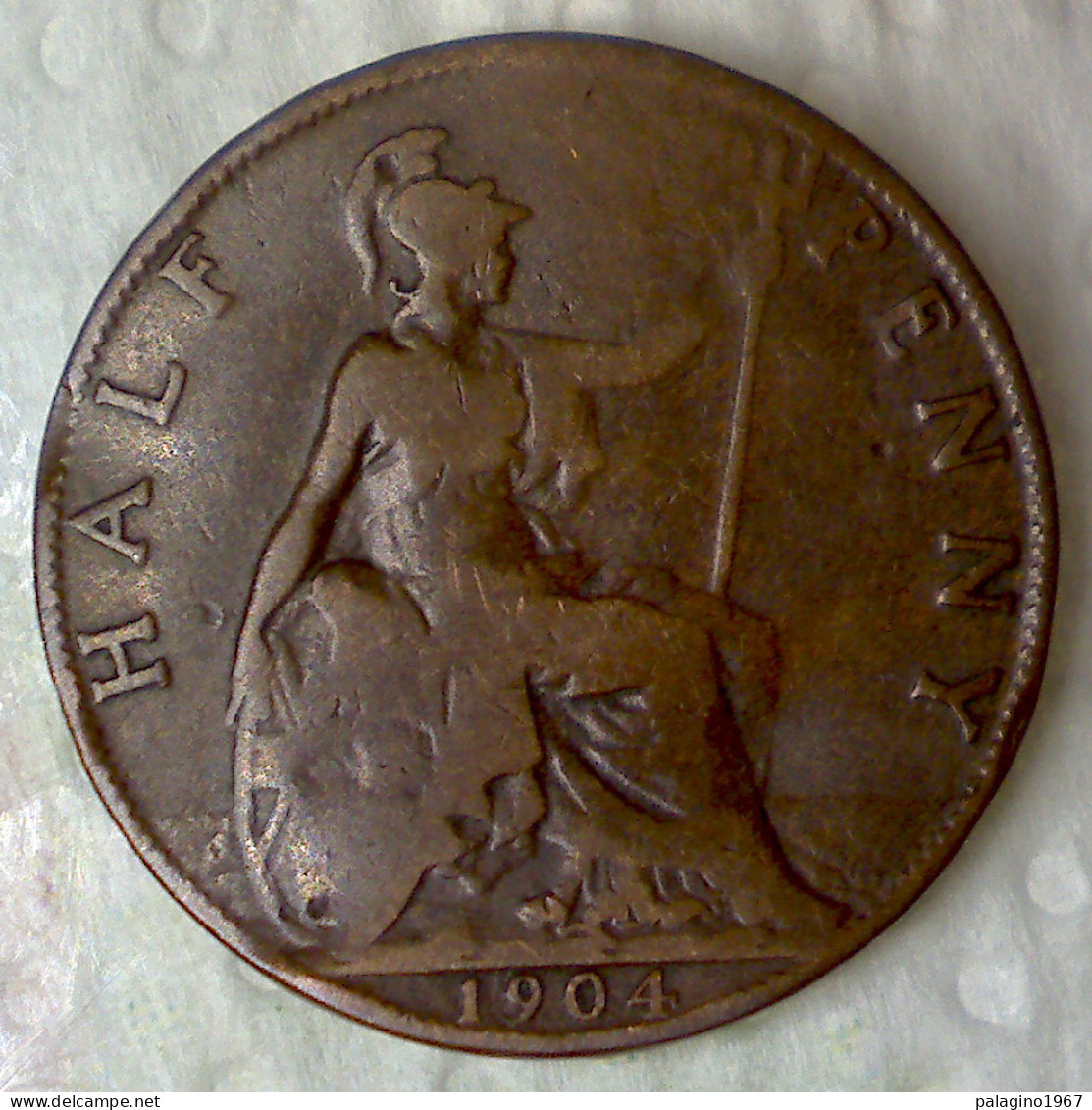 GRAN BRETAGNA 1/2 Penny 1904 QMB  - 1/2 Penny & 1/2 New Penny