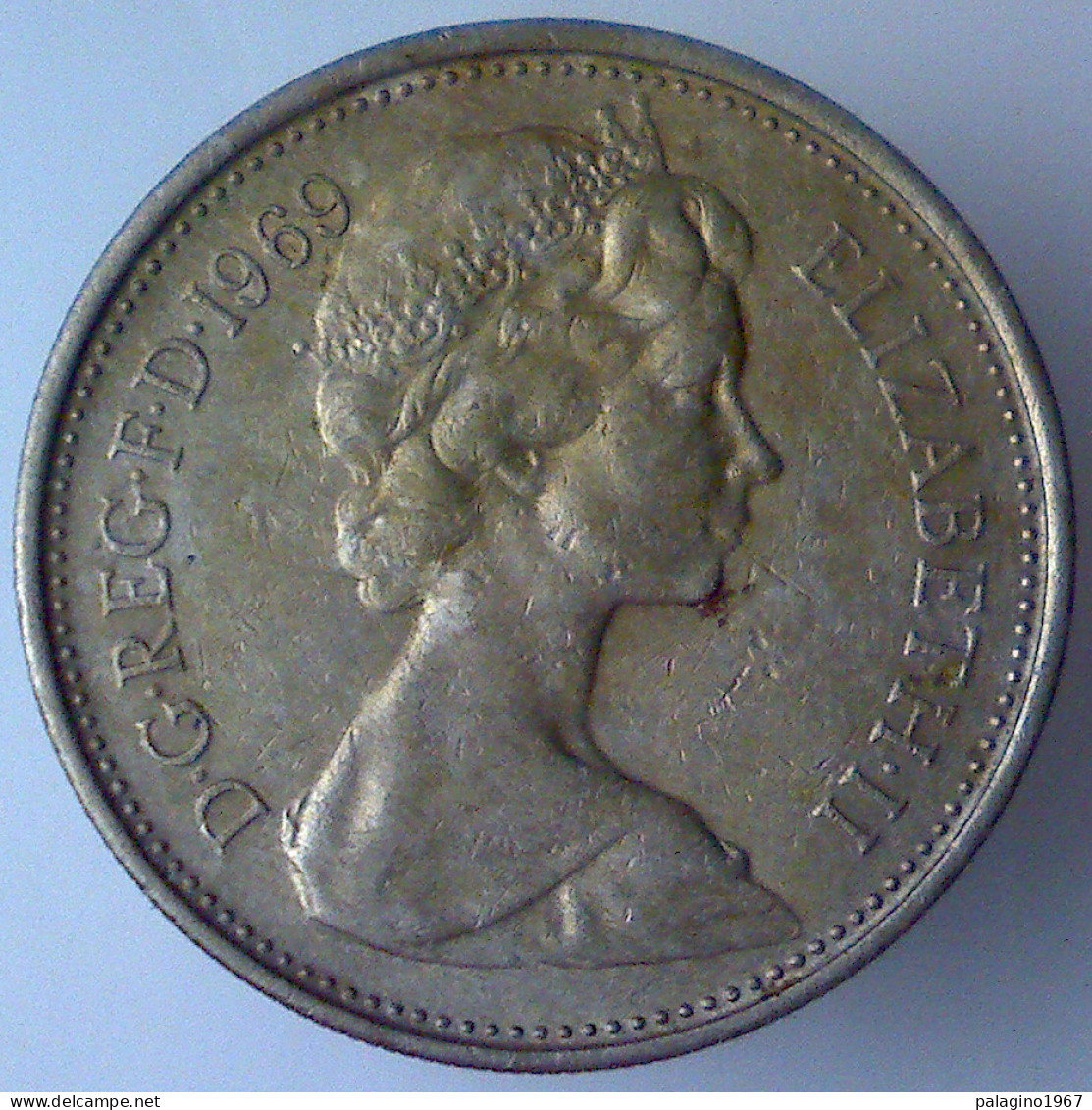 GRAN BRETAGNA 5 Pence 1969 BB  - 5 Pence & 5 New Pence