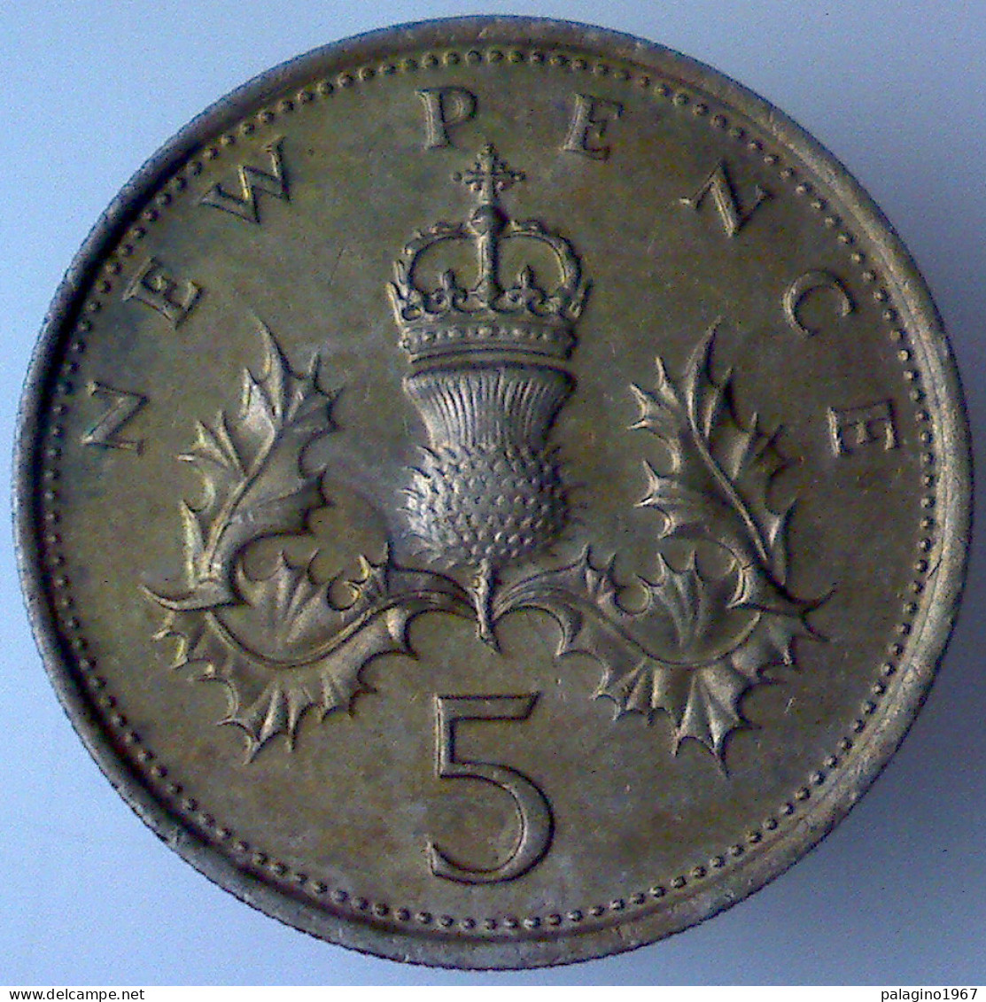 GRAN BRETAGNA 5 Pence 1975 BB  - 5 Pence & 5 New Pence