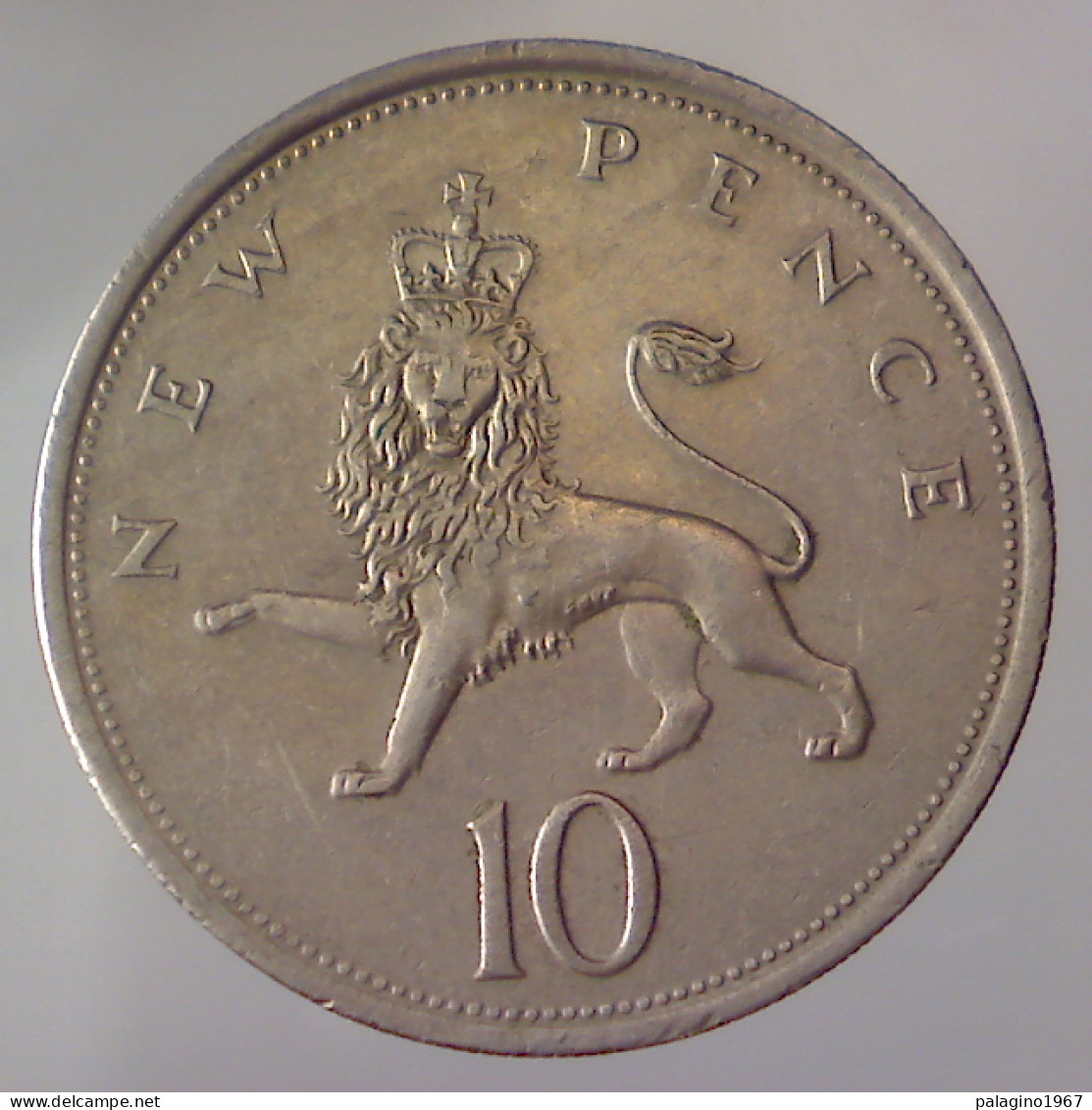 GRAN BRETAGNA 10 Pence 1973 BB QSPL  - 10 Pence & 10 New Pence