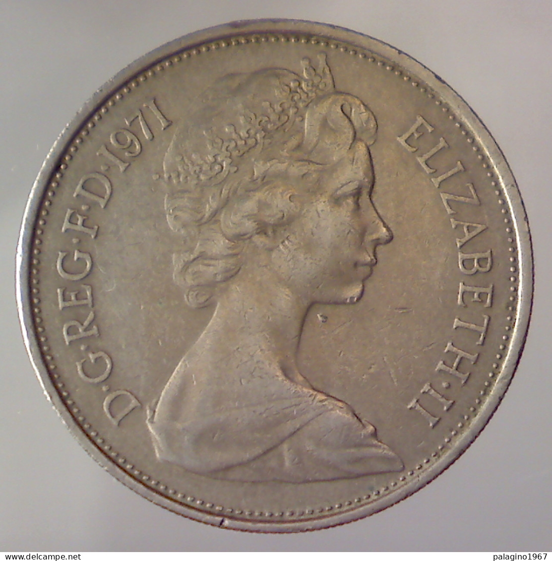GRAN BRETAGNA 10 Pence 1971 BB+  - 10 Pence & 10 New Pence