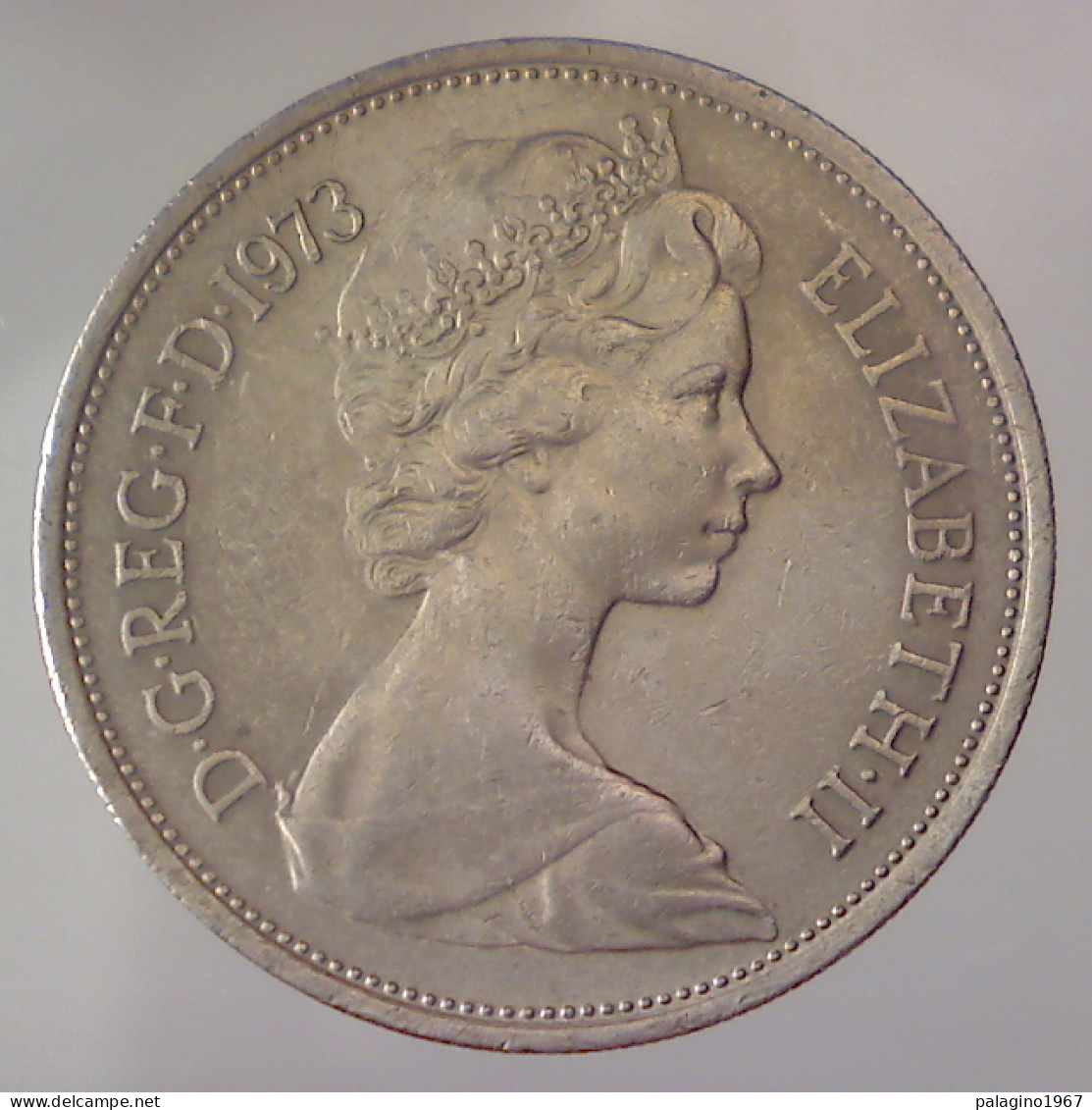 GRAN BRETAGNA 10 Pence 1973 BB+  - 10 Pence & 10 New Pence